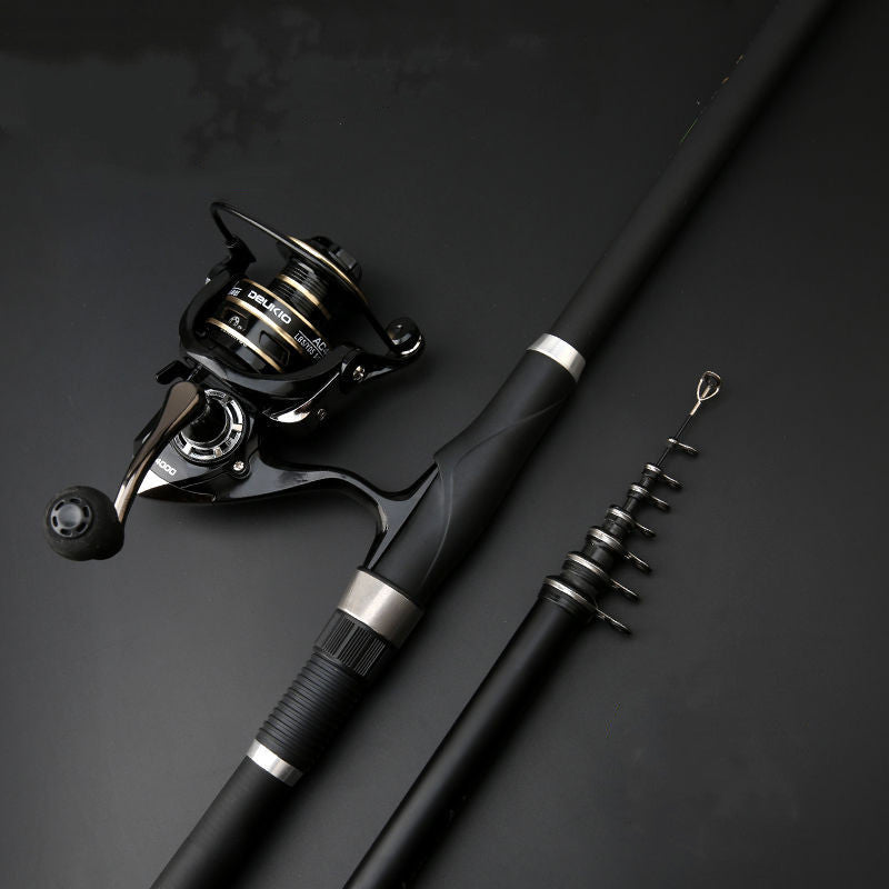 Carbon Fiber Fishing Rod - 7-Section Telescoping Fishing Rod