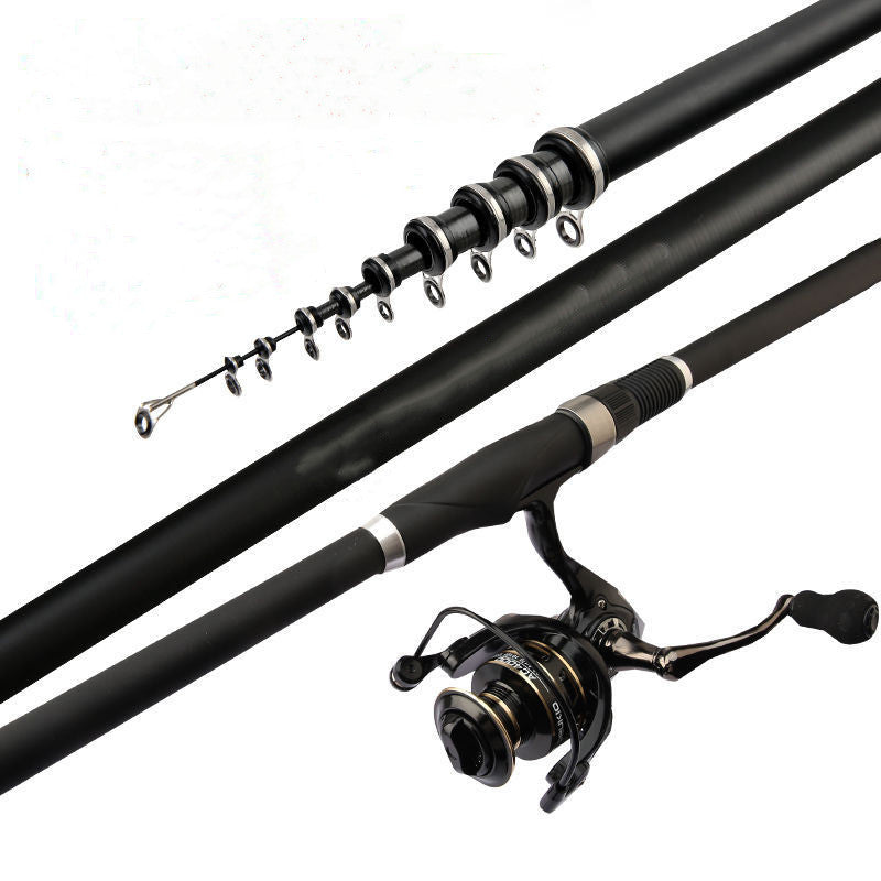 Carbon Fiber Fishing Rod - 7-Section Telescoping Fishing Rod