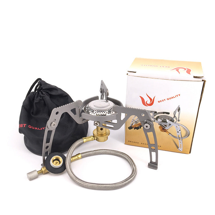 Portable Camping Stove - Compact Folding Gas Burner for Backpacking