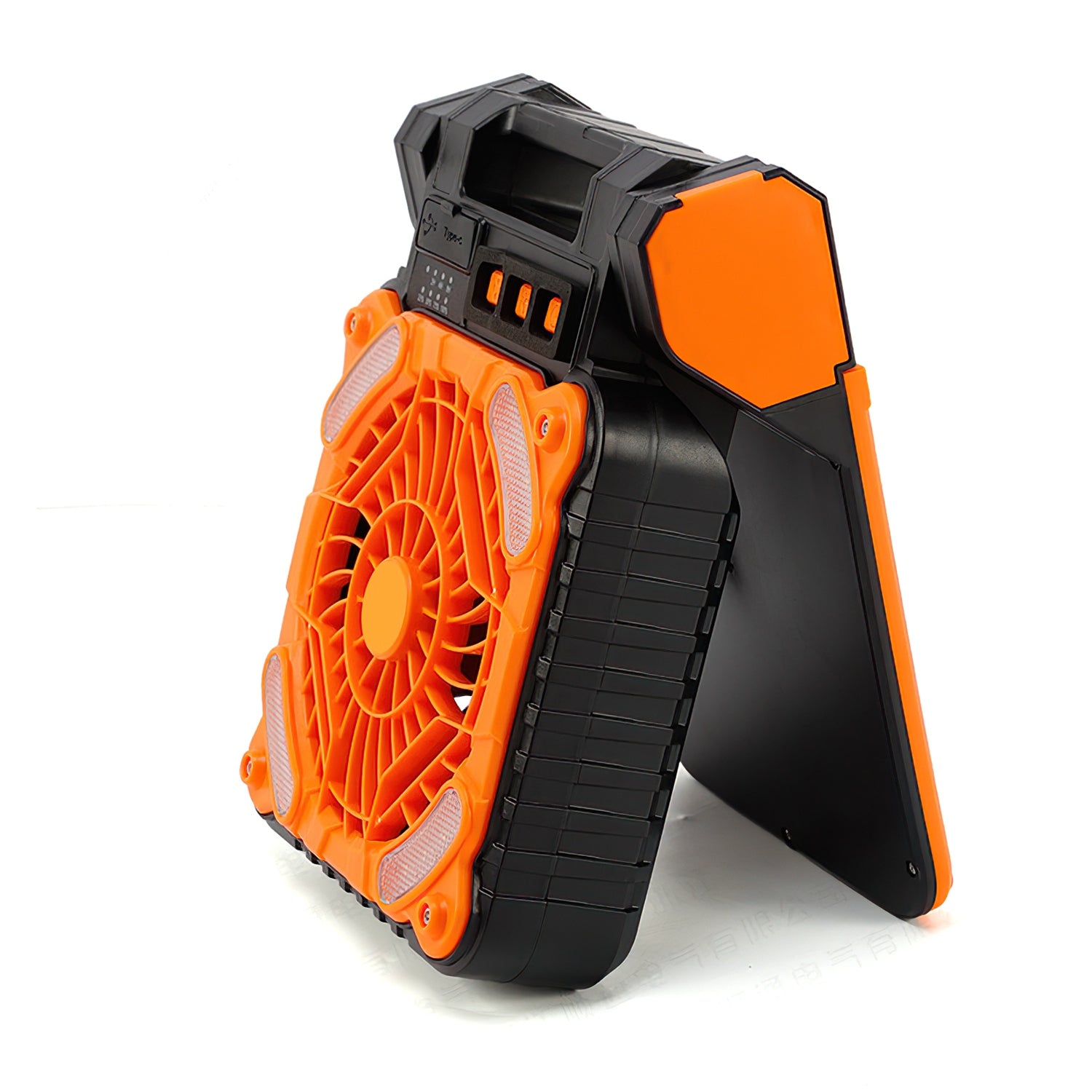 Solar Camping Fan with LED Lantern & Power Bank