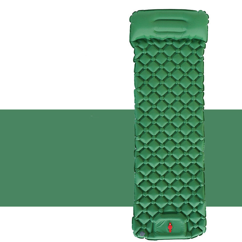 Inflatable Sleeping Pad - Lightweight Camping Mat with Built-In Pillow