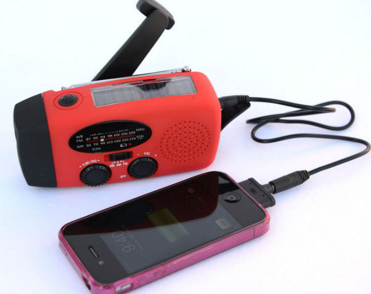 Solar Hand Crank Emergency Radio with Flashlight