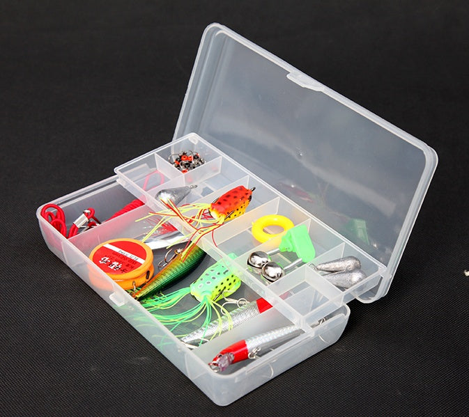 Fishing Tackle Box - Double Layer Lure & Bait Storage Organizer