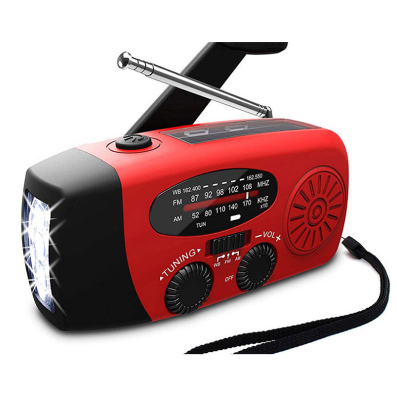 Solar Hand Crank Emergency Radio with Flashlight