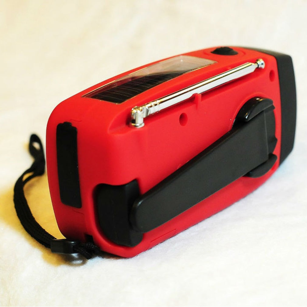 Solar Hand Crank Emergency Radio with Flashlight
