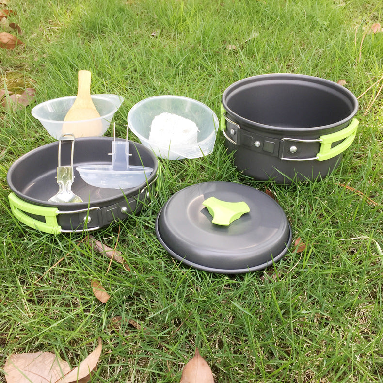 Camping Cookware Set - 1-2 Person Outdoor Cooking Kit