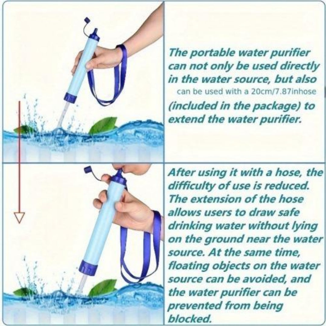 Portable Water Filter for Hiking & Camping
