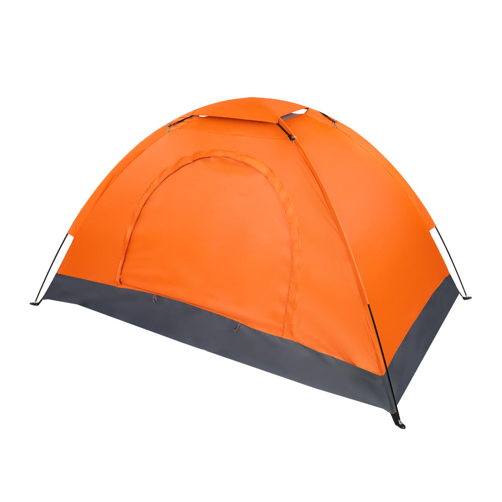 1-Person Lightweight Orange Camping Tent
