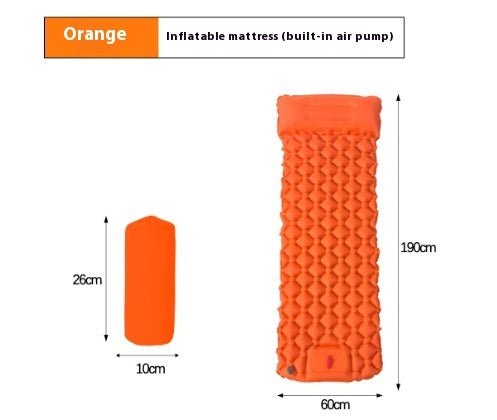 Inflatable Sleeping Pad - Lightweight Camping Mat with Built-In Pillow