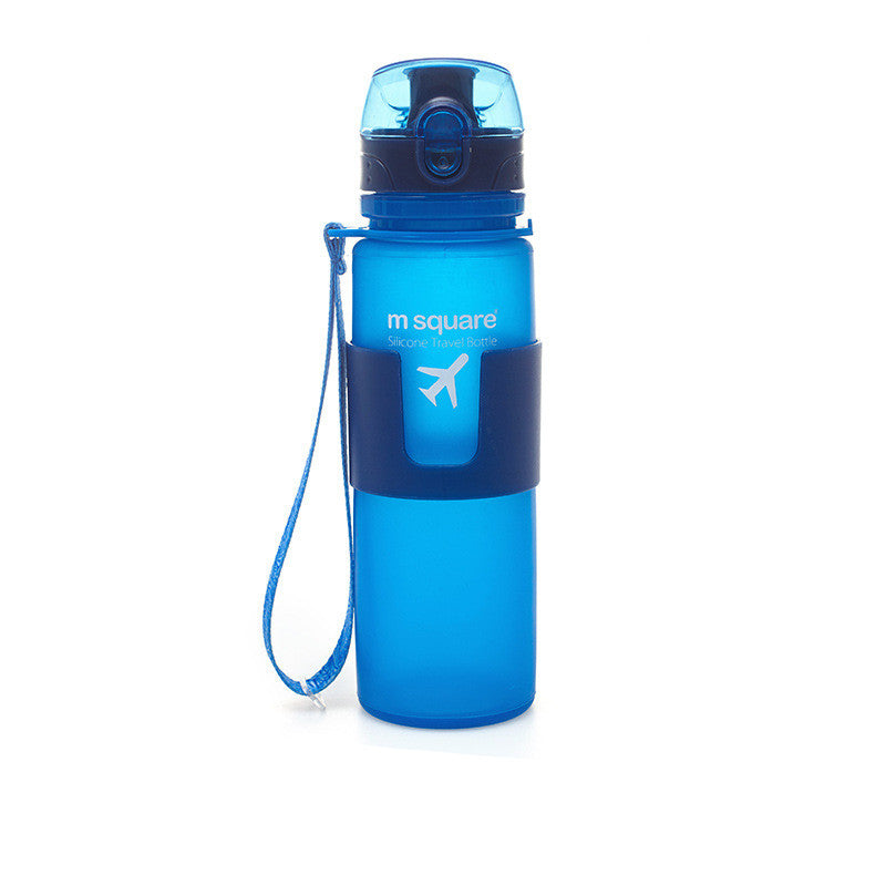 Silicone Water Bottle - Portable 500ml Hydration for Hiking & Camping