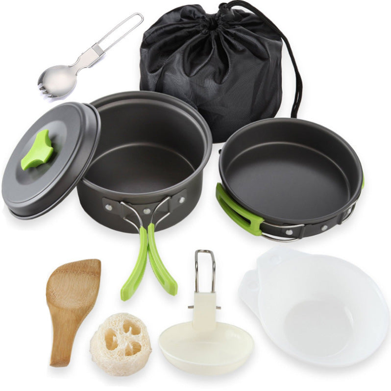 Camping Cookware Set - 1-2 Person Outdoor Cooking Kit