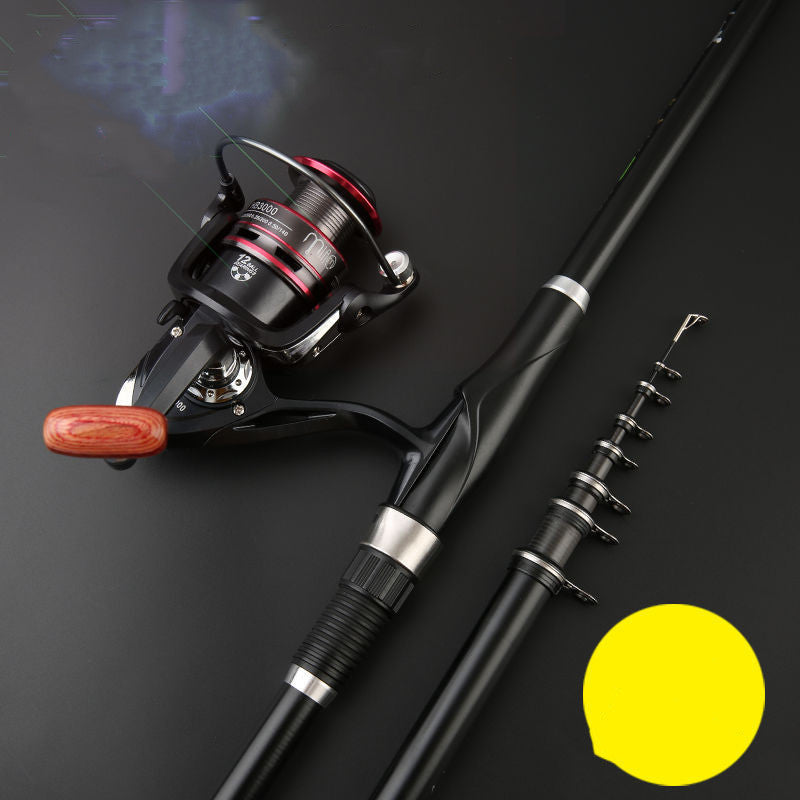 Carbon Fiber Fishing Rod - 7-Section Telescoping Fishing Rod
