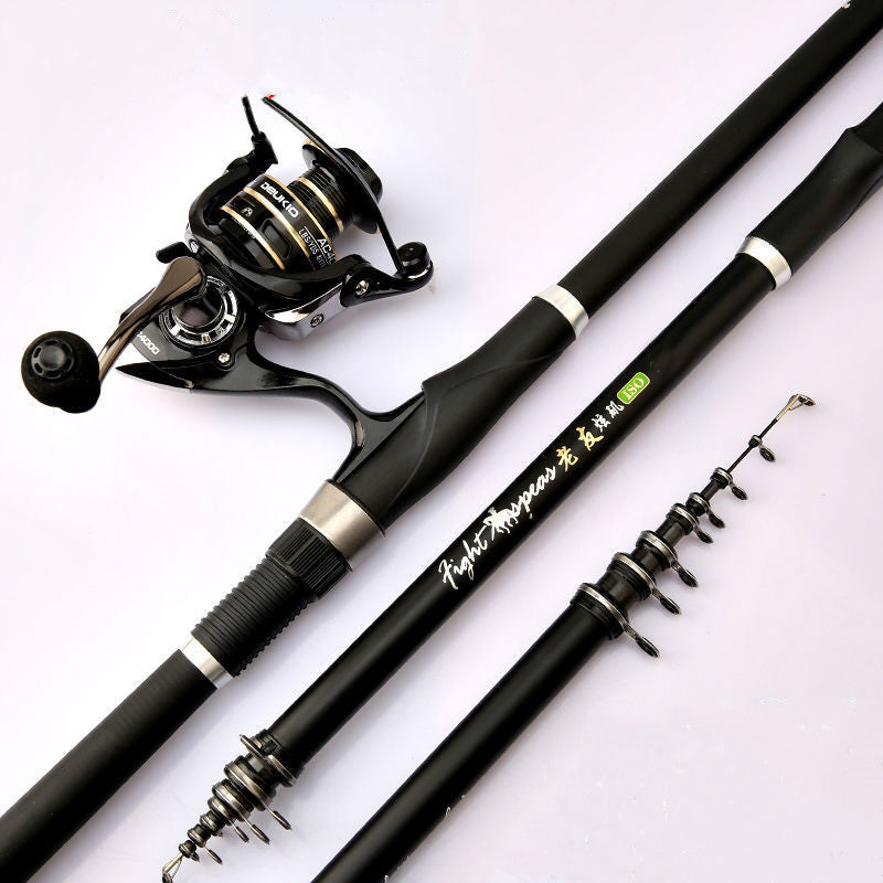 Carbon Fiber Fishing Rod - 7-Section Telescoping Fishing Rod