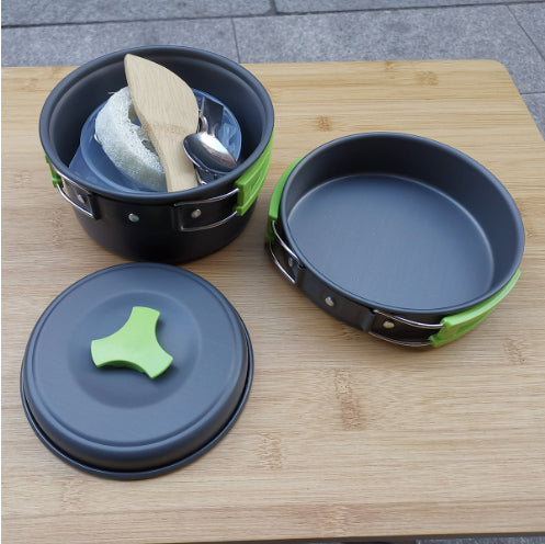 Camping Cookware Set - 1-2 Person Outdoor Cooking Kit