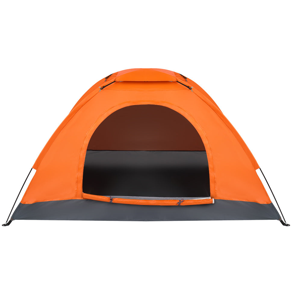 1-Person Lightweight Orange Camping Tent