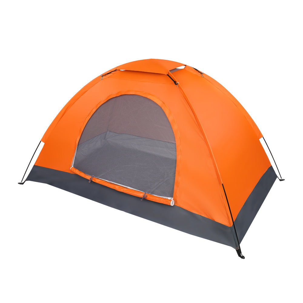 1-Person Lightweight Orange Camping Tent