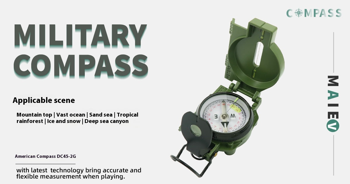 Multifunctional Camping Compass - Aluminum Alloy